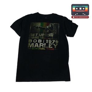 Bob Marley Mens T Shirt Sz Large Survival 79 Tour